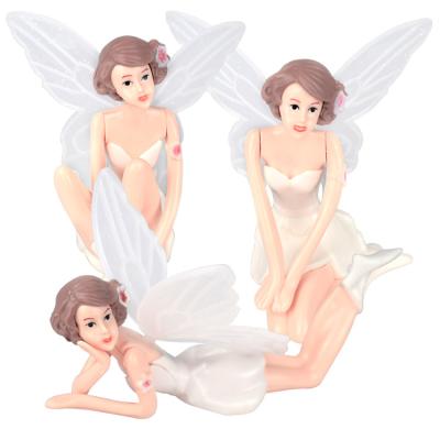 China Figures Cake Topper 3PCS/set Mother's Day Toys Figures Birthday Cake Decoration Plastic Fairy Home Decoration for sale