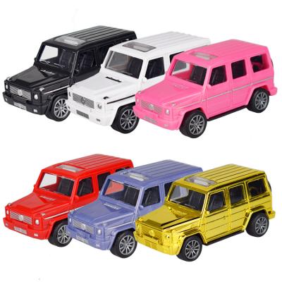 China Diecast Car Model 6 Colorful Colors Mini Lovely Toy Cake Topper Plastic Toys Car For Cake Or Home Decoration for sale