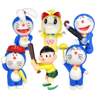 China Topper PVC Figure Cake Decoration 6pcs/set Doraemon For Birthday Or Party Or Toys Gift for sale