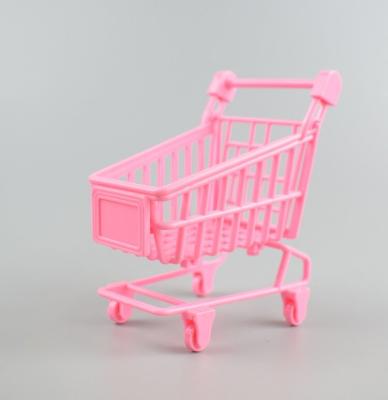 China Best Plastic Cake Decorating Stunner Selling Mini Toy Decorative Small Dividend Shopping Cart Plastic Toy for sale