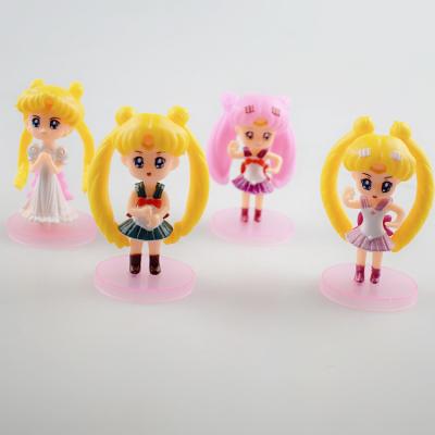 China Plastic safety and environmental protection 4 pieces doll toy decorative toys for sale