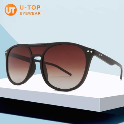 China Fashion Utop sunglasses 2022 new arrivals double bridge sunglasses men shape TR90 glass eyeglass frames women for sale