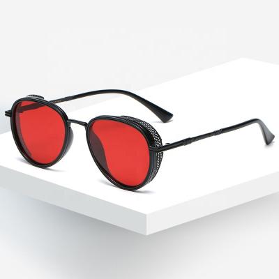 China Fashion Sunglasses Ready-To-Ship Classic Steampunk School Old Shading Metal Sunglasses for sale