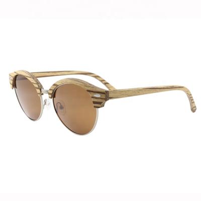 China 2019 Fashion Sunglasses Fashion Wooden Frame Eyewear Bling Sun U Top Bamboo Lenses LA-0061L for sale