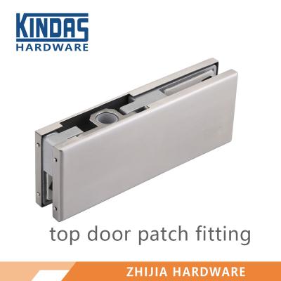 China Kindas Large Size Frameless Glass Door Top Fix Fit Glass Door , Glass Door Flange ZJ-A0021 for sale