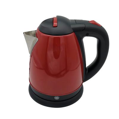 China 360 Degree Base OEM Household 1500Ml Manaul Lid Stainless Steel Electric Water Rotating Kettle for sale