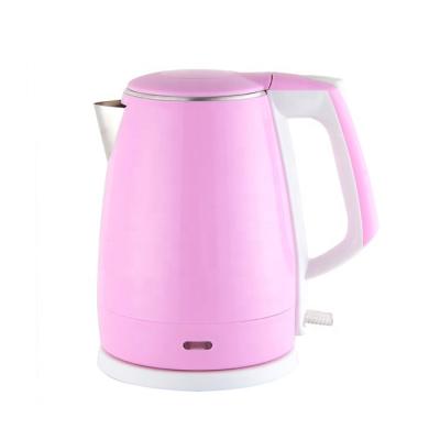 China 360 Degree Odm 1.8L Double Layer Stainless Steel Rotating Base Customized Portable Travel Electric Kettle à venda