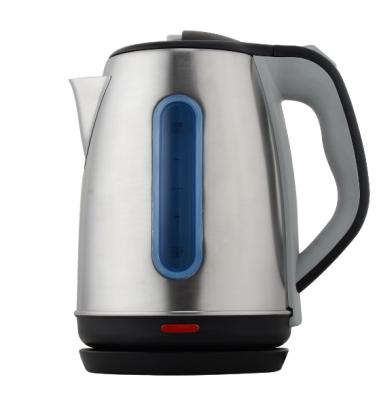 중국 New Design 360 Degree Household Stainless Steel Electric Water Tea Kettle 220Voltage Low Rotation Portable Kettle 1.8L 판매용