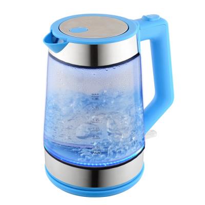 China 360 Degree Rotation Base Home Appliance Coffee Kettle 1.8L Electric Glass New Design en venta