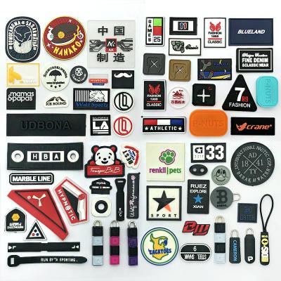 China New Viable Custom Logo 3D Soft PVC Patch Silicone Heat Transfer Soft Rubber Label for sale