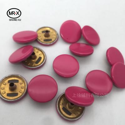 China Factory Good Price Paint Color Viable Brass Metal Press Snap Button For Clothing for sale