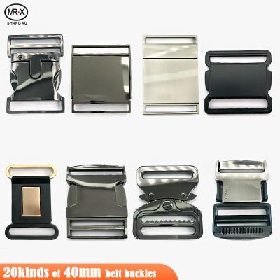 China Safety and Environmental Protection Release Buckle 40mm Metal Buckle Backpack Wholesale Adjustable Side Belt Buckle for sale