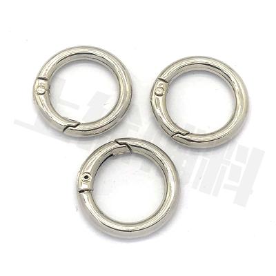 China Wholesale High Quality Snap Silver Metal Snap Circle E-Co Waterproof Hook Friendly O Ring Spring Buckle for sale