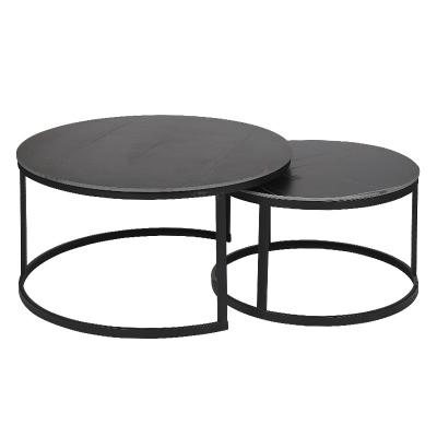 China Convertible Modern living room light luxury cafe table set round marble hotel modern coffee table for sale