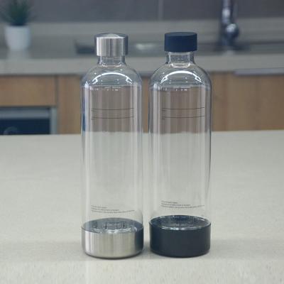 China Modern Wholesale 1000ml Food Grade PET Material Soda Bottle Good Sealing Empty Soda Bottle For Soda Makers for sale