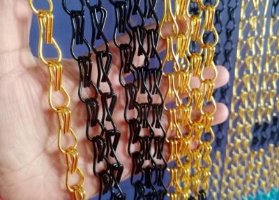 China Anodized Aluminium Metal Chain Link Curtains Used As Wall Coverings for sale