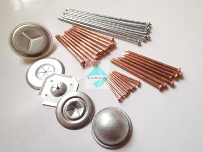 China Insulation Fastener Capacitor Discharge CD Stud Welding Pins With Copper Plated for sale