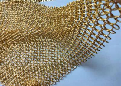 China Chain Braided 1.2mm Stainless Steel Ring Mesh For Indoor Decoration for sale