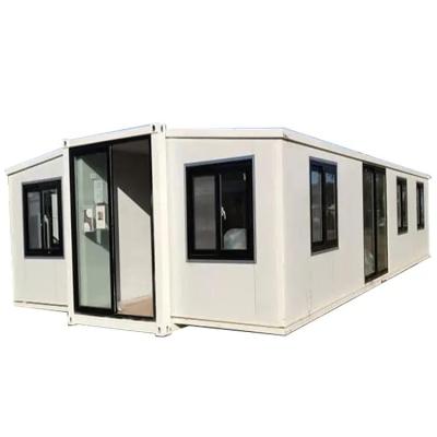 China Contemporary Modern Living Expandable Container House Full Package 40ft Foldable Flat Modular Prefab Container House for sale