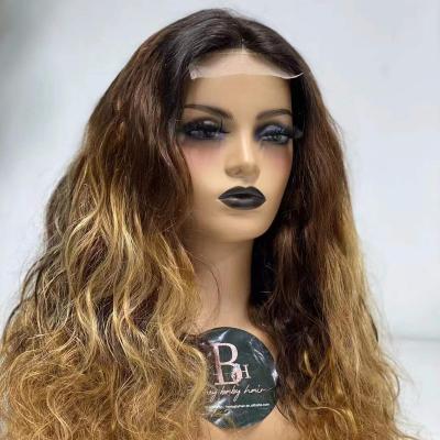 China olahairWholesale Straight Virgin Human Hair Cuticle Aligned Blonde 613 Human Hair Lace Front Wigs Glueless for sale