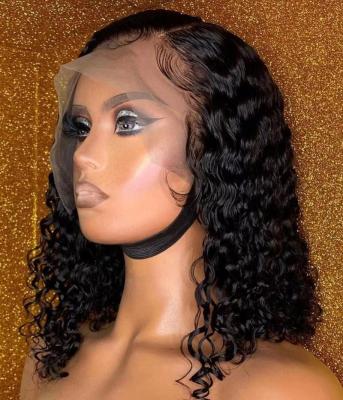 China Olahair13*4 Straight Lace Front Straight Wigs Black And Red Color 100% Human Hair Wigs Cutical Aligned Ha for sale