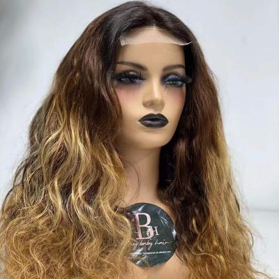 China olahairWholesale Straight Gold Lace Front Human Hair Wig Cuticle Aligned Hair Extension 100% Human Hair for sale