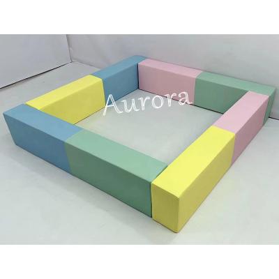 China Soft Play Tunnel For Kids Soft Play Blocks Soft Play Equipment Yellow Green zu verkaufen