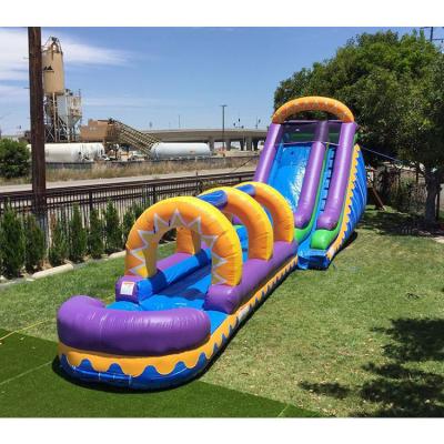 China 40ft Long Giant Slides Safe Inflatable Slip N Slide Jumbo Aqua Slide Water Slide for sale