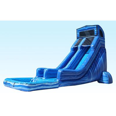 China Jumping Castles Inflatable Water Slide Inflatable Garden Activity Water Slide Blue for sale