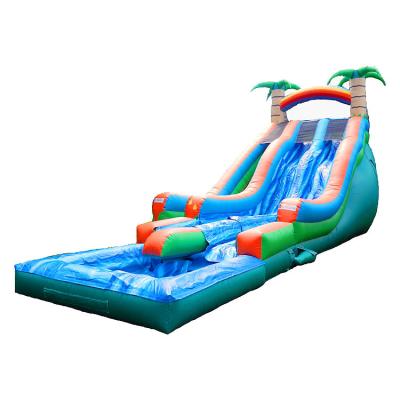 중국 Big Inflatable Water Slide 16ft 18ft 20ft Kids Backyard Small Water Slide Inflatable Toys 판매용