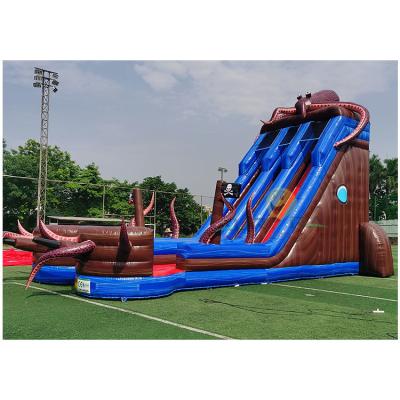 China Octopus Inflatable Water Slide Small Pool Backyard Inflatable Water Slide For Sale for sale