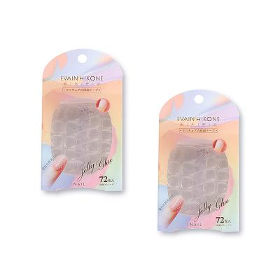 China 2022 High Viscosity Gel Nail Art Tool Harmless Waterproof Custom Nail Sticker Tabs For Adhesive Artificial False Nails for sale