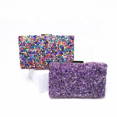 China New Fashion Party Evening Purse Clutch Bag Crystal Stone Dinner Bag With Diamond Lady Party Clutch Bag for sale