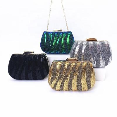 China Wholesale Mini Handbag Women's Wedding Evening Clutch Bag Sequin Party Evening Purse Clutch Bag Fashion Party Snap Clutch for sale