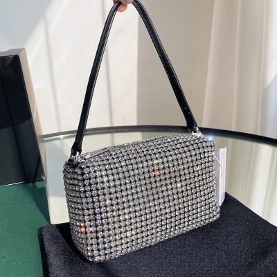 China New Women's Tote Bag Full Diamond Clutch Bag Evening Party Dinner Bag Fashion Luxury Shiny Evening Clutch Bag Wedding Party for sale