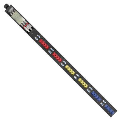 China 12pcs 63a breaker 160A PDU 415V 160A 3phase 24way C19 plug and box PDU PDU for sale