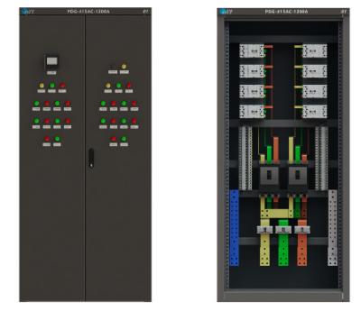 China Stable Max Performance 3 Phase380-440V 10A-6300A SPCC Metal SPCC/Sheet PDU Cabinet Mechanism For Colocation Data Center for sale