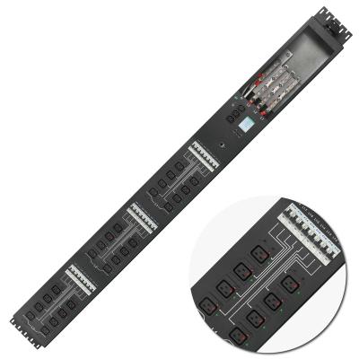 China Orient Sheet Metal PDU 125A 160A C19 24port 208V 415V 115KW Smart Remote Control Delta 3 Phase Monitor Smart PDU for sale