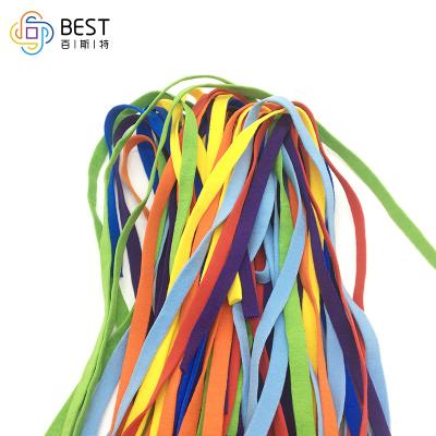 China Sustainable Colored Flat Elastic Spandex 5.0mm Cord Face Masking for sale