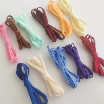 China Durable Colored Surgical 3.5mm Polyester Flat Band Elastic Earloop Cord for sale