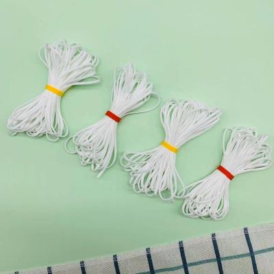 China Pp 3.5mm/5.0mm White Elastic Face Flat Earloop for sale