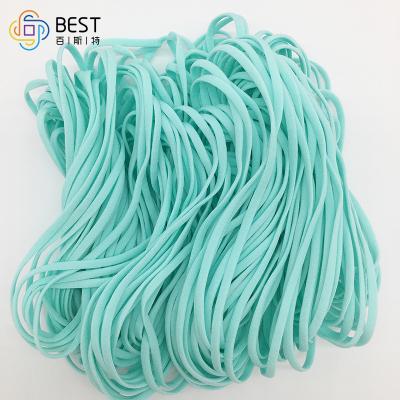 China Durable Adjustable Elastic Elastic Polyester Spandex Earloop Elastic Band 5mm for sale