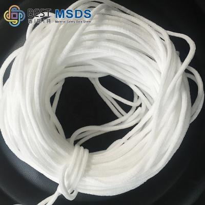 China Sustainable Disposable Round Medical Material Elastic Ear Band Elastic Earloop Earloop for sale