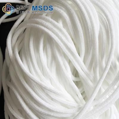 China Viable Manufacturer Fast Delivery Round Earloop Elastic White 2.8mm/3.0mm for sale