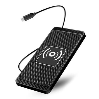 China Wholesale Cell Phone Qi Induction Phone Car Charger Pad 15W Wireless Fast Wireless Charging Non-slip Mat for iPhone/Android for sale