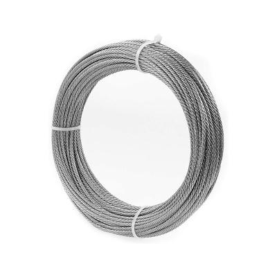 China Industry High Tension Hot Dip Galvanized Steel Wire Rope High Quality Plastic Coated Steel Wire Drawing Rope for sale