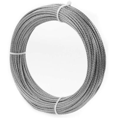 China Industry hot sale at low prices hot dip gymnasium cable adjustable universal galvanized steel wire rope for sale