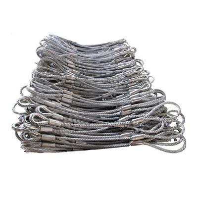 China Carbon Steel Galvanized Stamped Steel Wire Rope Sling Customized Endless Steel Wire Rope Sling for sale