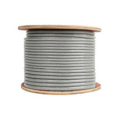 China Industry New 7x7 10-12MM Anti-extrusion Plastic Coating Galvanized Steel Wire Plastic Coated Rope for sale