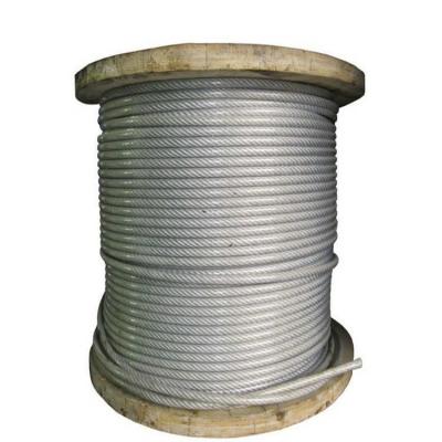 China Construction galvanized steel wire rope 6x12+7fc, 6x11+7fc, 6x10+fc, 6mm, 8mm, 10mm for sale